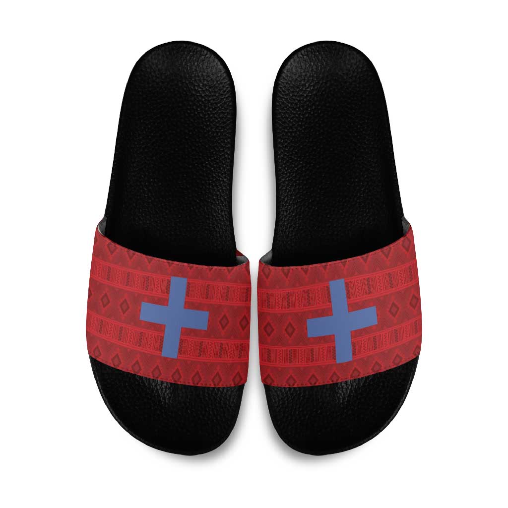Kingdom of Ndongo Slide Sandals Utuminu ua Ngola