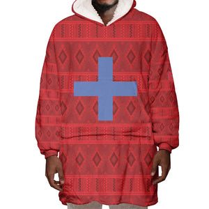Kingdom of Ndongo Wearable Blanket Hoodie Utuminu ua Ngola