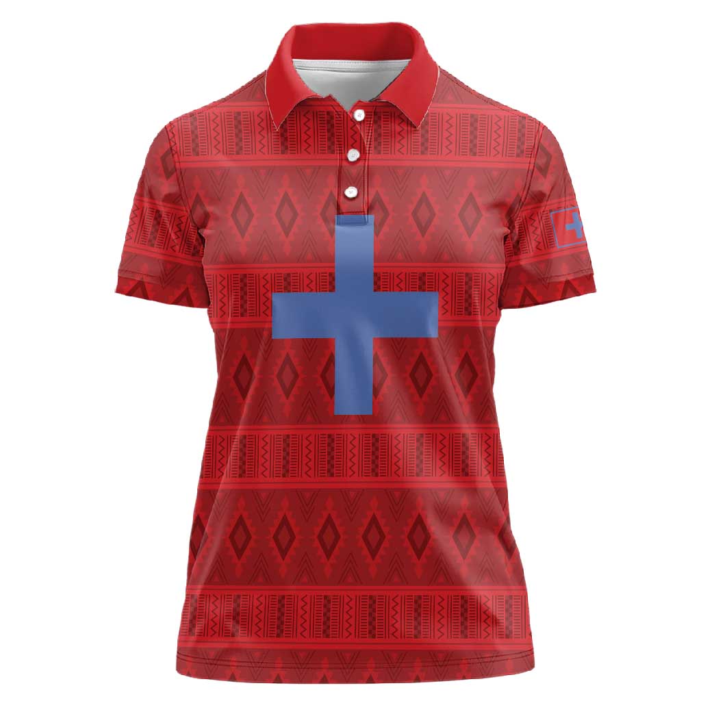 Kingdom of Ndongo Women Polo Shirt Utuminu ua Ngola