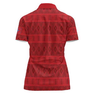 Kingdom of Ndongo Women Polo Shirt Utuminu ua Ngola