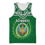 Custom Djibouti Basketball Jersey with Jabuuti Emblem and Islamic Floral Circle LT01