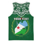 Custom Djibouti Basketball Jersey with Jabuuti Emblem and Islamic Floral Circle LT01