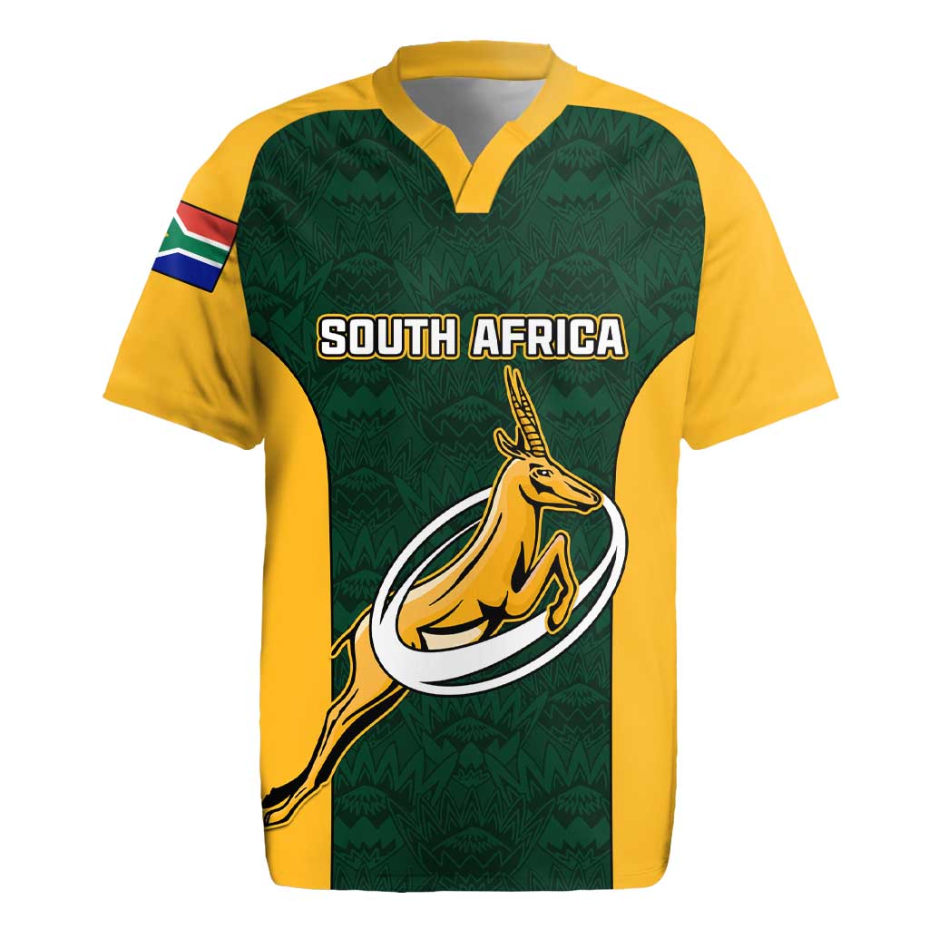 Custom South Africa Rugby Rugby Jersey - Springboks Go Champions with Protea Pattern