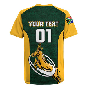 Custom South Africa Rugby Rugby Jersey - Springboks Go Champions with Protea Pattern