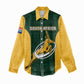 Custom South Africa Rugby Women Casual Shirt - Springboks Go Champions with Protea Pattern LT01