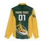 Custom South Africa Rugby Women Casual Shirt - Springboks Go Champions with Protea Pattern LT01