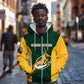 Custom South Africa Rugby Zip Hoodie - Springboks Go Champions with Protea Pattern