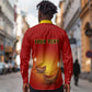 Personalized Diwali Festival Long Sleeve Button Shirt with Diya and Paisley Pattern