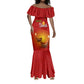Personalized Diwali Festival Mermaid Dress with Diya and Paisley Pattern