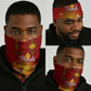 Diwali Festival Neck Gaiter Diya and Paisley Pattern LT01