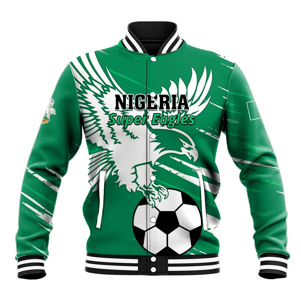 Nigeria Football Baseball Jacket - Victory for the Super Eagles LT01