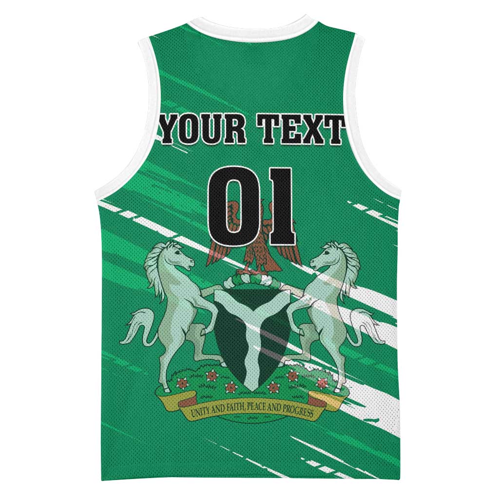 Nigeria Football Basketball Jersey - Victory for the Super Eagles LT01