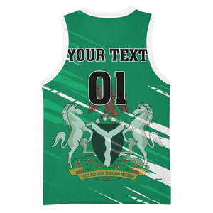 Nigeria Football Basketball Jersey - Victory for the Super Eagles LT01
