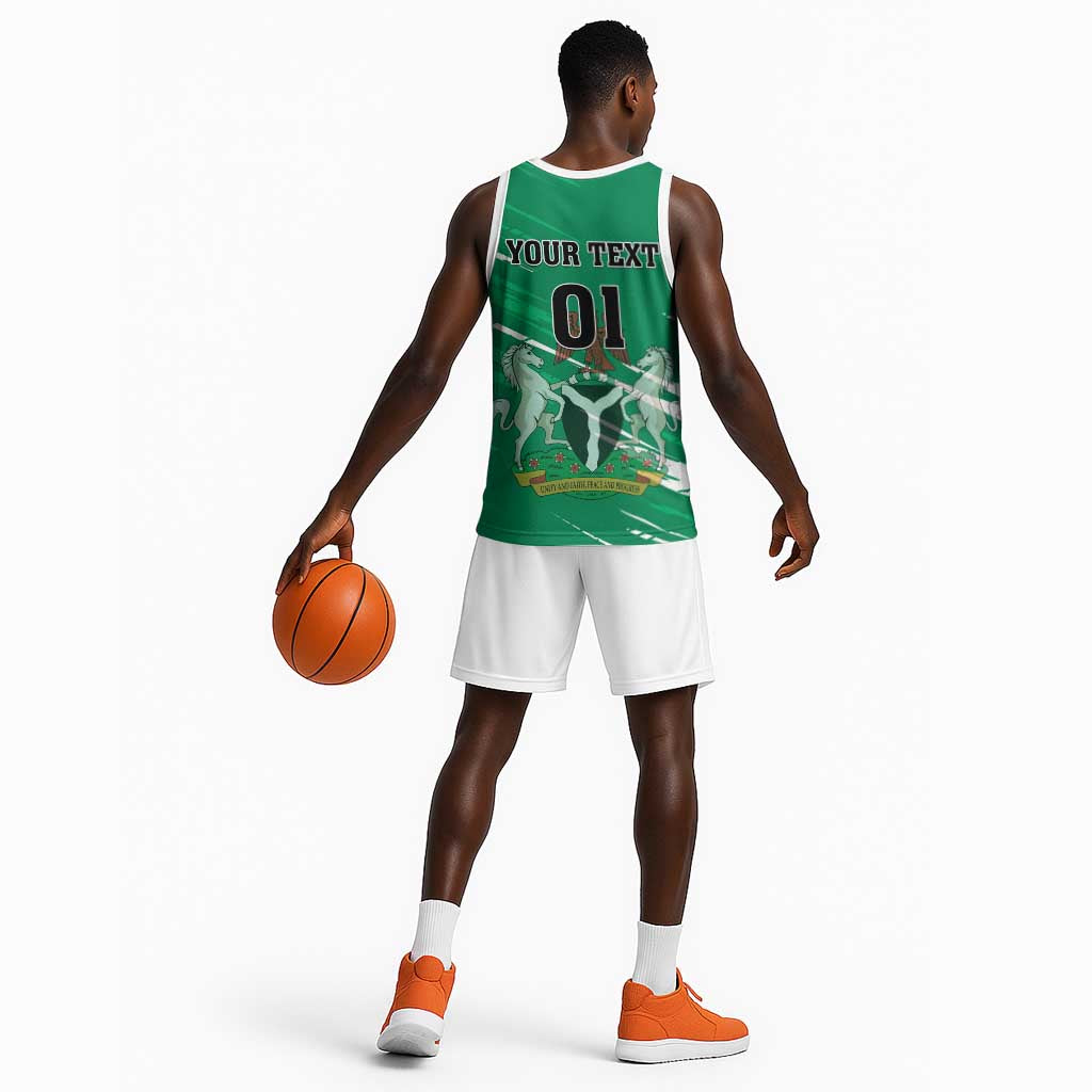 Nigeria Football Basketball Jersey - Victory for the Super Eagles LT01