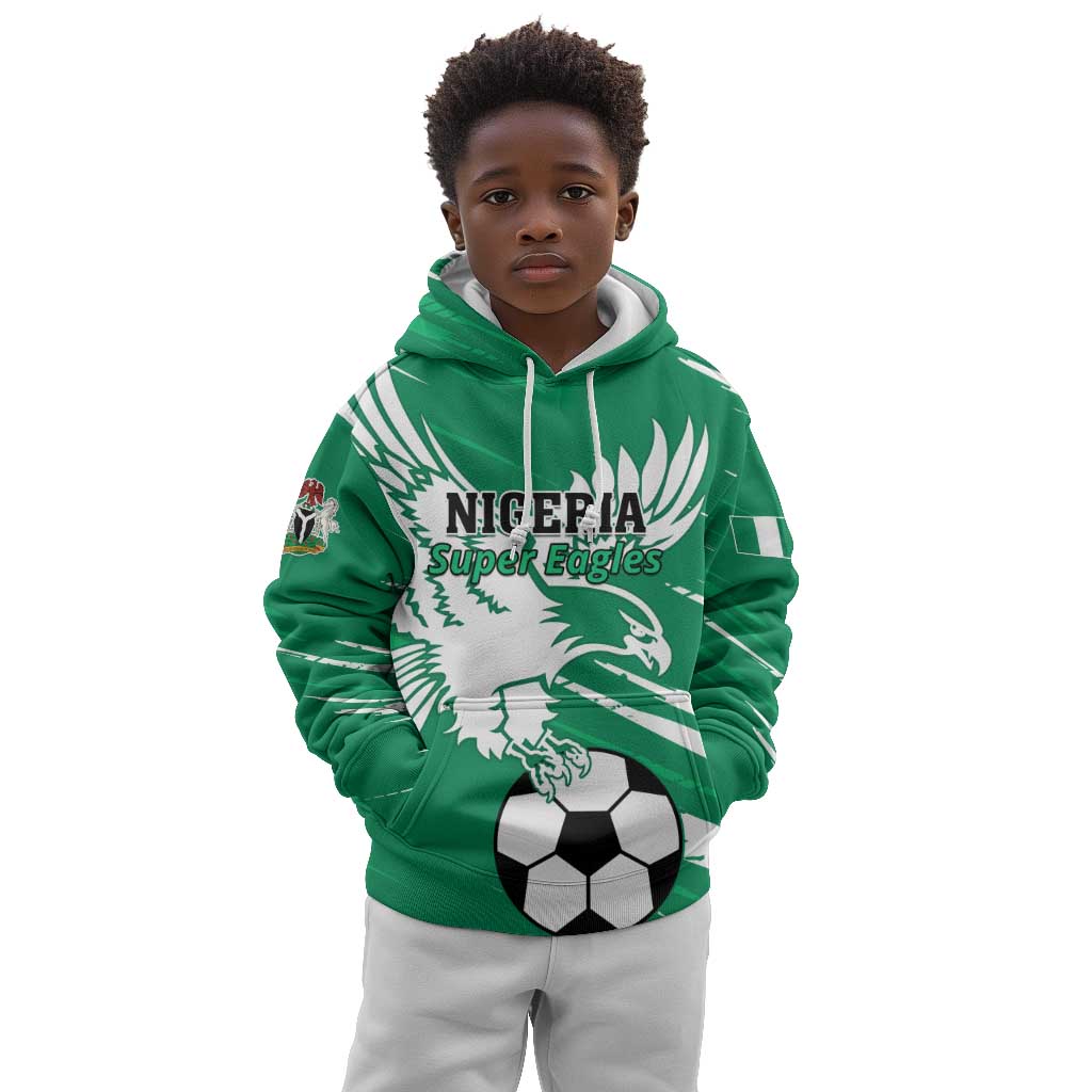 Nigeria Football Kid Hoodie - Victory for the Super Eagles