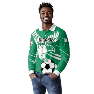 Nigeria Football Long Sleeve Polo Shirt - Victory for the Super Eagles