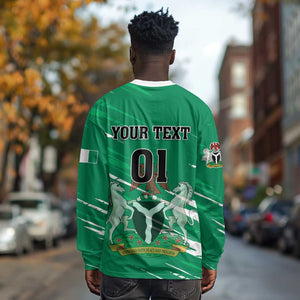 Nigeria Football Long Sleeve Shirt - Victory for the Super Eagles LT01