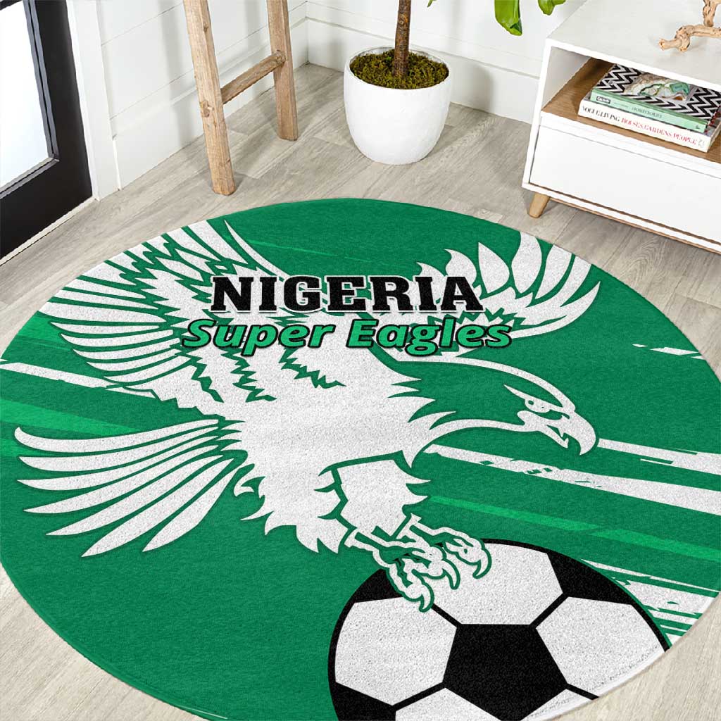 Nigeria Football Round Carpet - Victory for the Super Eagles