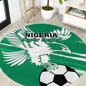 Nigeria Football Round Carpet - Victory for the Super Eagles