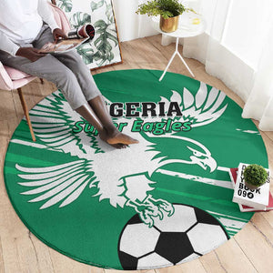 Nigeria Football Round Carpet - Victory for the Super Eagles