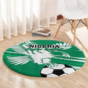 Nigeria Football Round Carpet - Victory for the Super Eagles