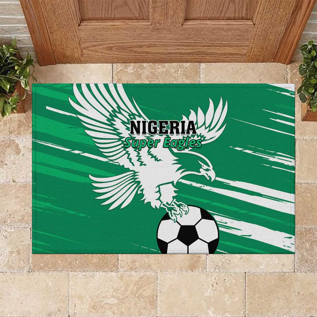 Nigeria Football Rubber Doormat - Victory for the Super Eagles