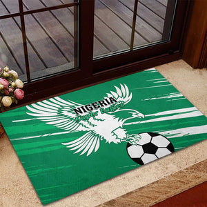 Nigeria Football Rubber Doormat - Victory for the Super Eagles