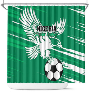 Nigeria Football Shower Curtain - Victory for the Super Eagles