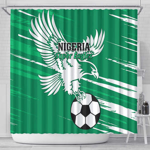 Nigeria Football Shower Curtain - Victory for the Super Eagles