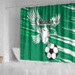 Nigeria Football Shower Curtain - Victory for the Super Eagles