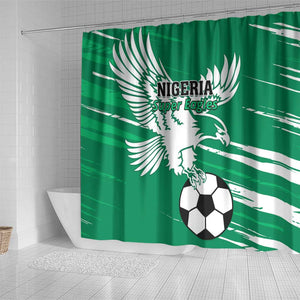 Nigeria Football Shower Curtain - Victory for the Super Eagles