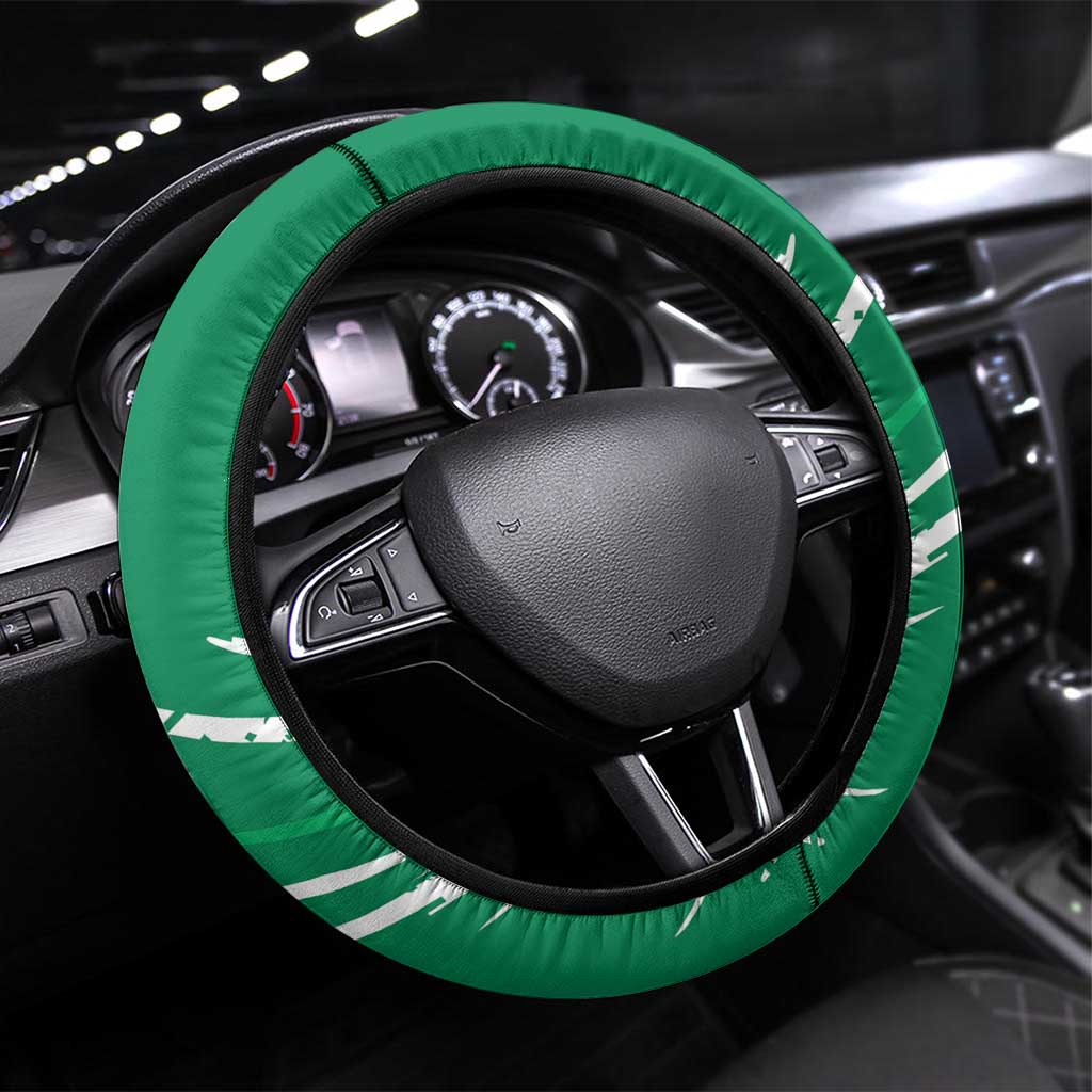 Nigeria Football Steering Wheel Cover - Victory for the Super Eagles