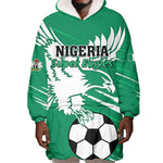 Nigeria Football Wearable Blanket Hoodie - Victory for the Super Eagles