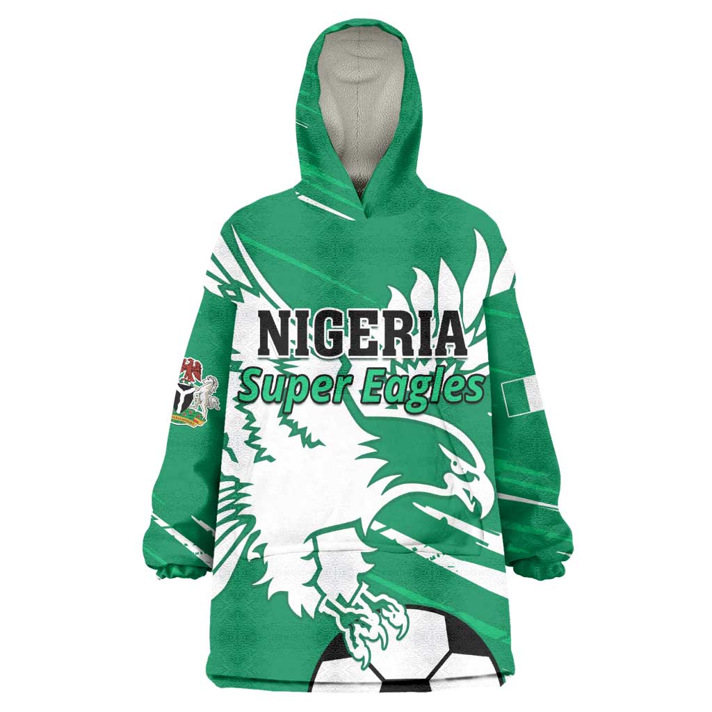 Nigeria Football Wearable Blanket Hoodie - Victory for the Super Eagles