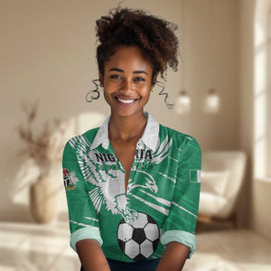 Nigeria Football Women Casual Shirt - Victory for the Super Eagles LT01