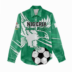 Nigeria Football Women Casual Shirt - Victory for the Super Eagles