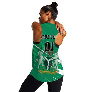 Nigeria Football Women Racerback Tank - Victory for the Super Eagles