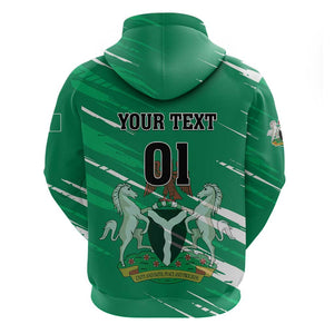 Nigeria Football Zip Hoodie - Victory for the Super Eagles