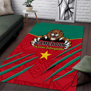 Support Les Lions Indomptables - Cameroon Football Area Rug