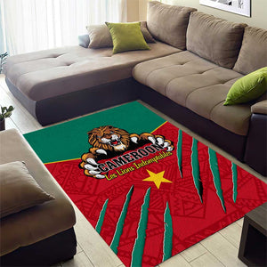 Support Les Lions Indomptables - Cameroon Football Area Rug