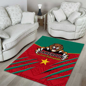 Support Les Lions Indomptables - Cameroon Football Area Rug