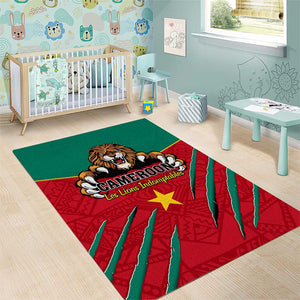 Support Les Lions Indomptables - Cameroon Football Area Rug