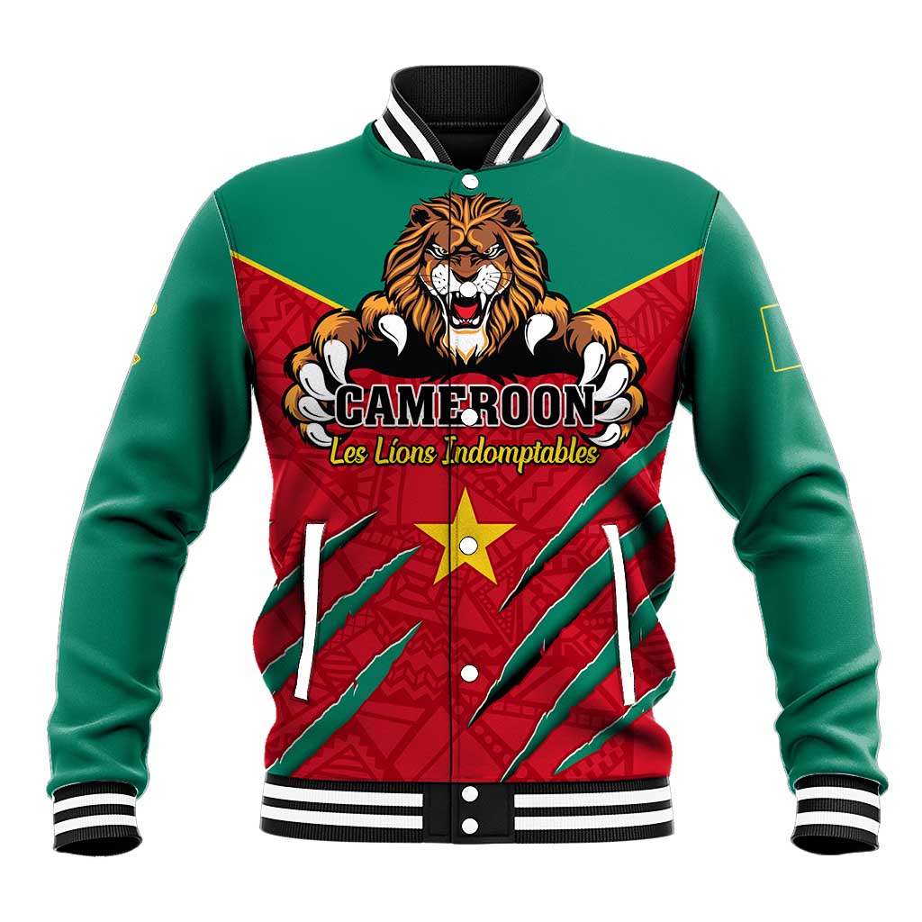 Support Les Lions Indomptables - Cameroon Football Baseball Jacket LT01