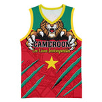 Support Les Lions Indomptables - Cameroon Football Basketball Jersey LT01