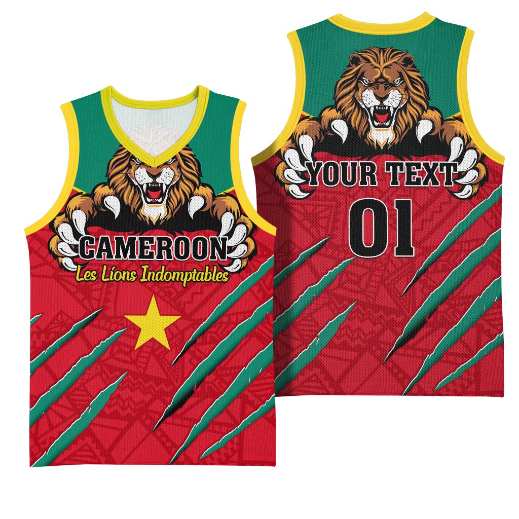 Support Les Lions Indomptables - Cameroon Football Basketball Jersey LT01