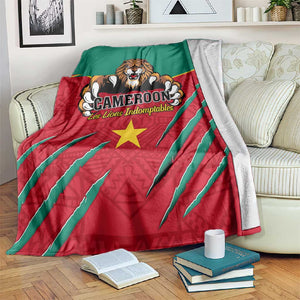 Support Les Lions Indomptables - Cameroon Football Blanket