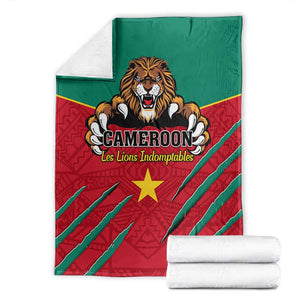 Support Les Lions Indomptables - Cameroon Football Blanket