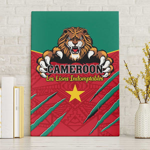 Support Les Lions Indomptables - Cameroon Football Canvas Wall Art