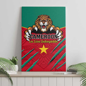 Support Les Lions Indomptables - Cameroon Football Canvas Wall Art