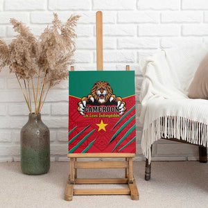 Support Les Lions Indomptables - Cameroon Football Canvas Wall Art